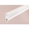 Aluminium galerijrailset, 1 m, wit