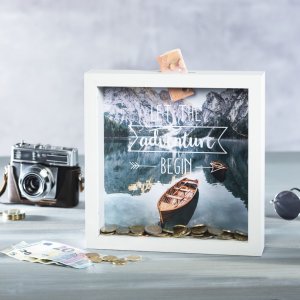 Hama Spaarpot Dinero wit 23x23 cm
