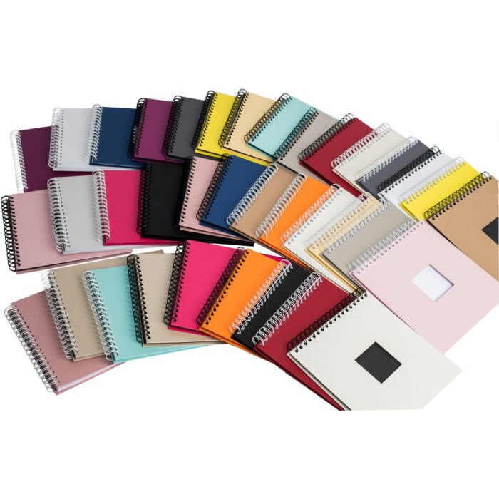 HNFD Spiraalalbum Khari 50 witte of zwarte paginas 24x25 cm