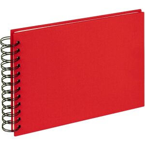 Spiraal Album Doek Rood 23x17 cm