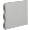 Walther Spiraal Album Doek grijs 30x30 cm 50 witte paginas