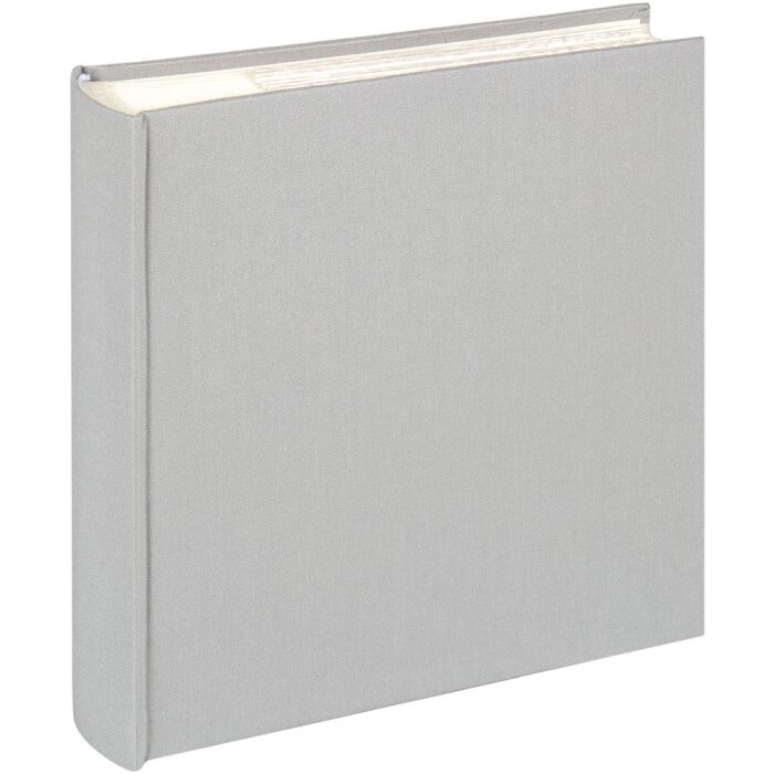 Walther Linnen Stock Album Doek 200 Fotos 10x15 cm Grijs Memo Album