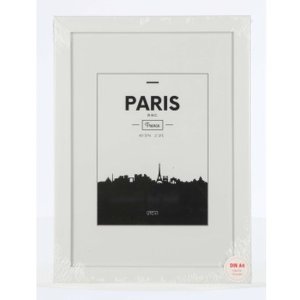 Kunststof lijst Parijs 21x30 cm wit