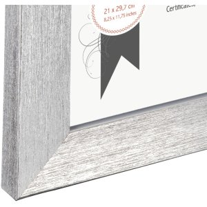Kunststof lijst Parijs 21x30 cm zilver