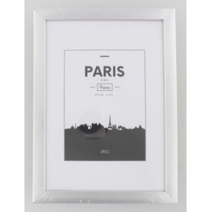 Kunststof lijst Parijs 21x30 cm zilver