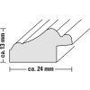 Plastic lijst Lobby 10x15 cm brons