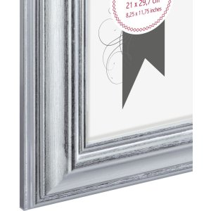 Kunststof lijst Lobby 21x30 cm zilver