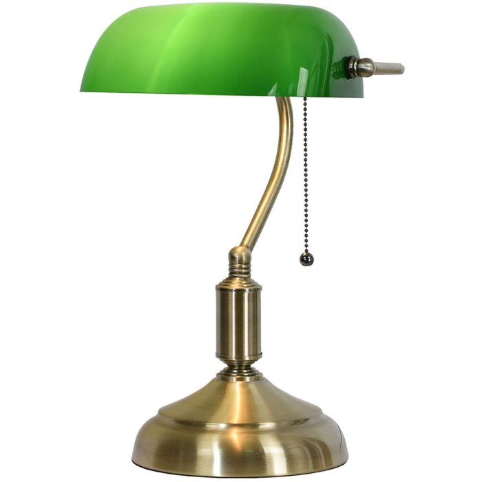 Bureaulamp groen 27x17x41 cm E27-max 1x60W LumiLamp 5LL-5104