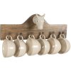 Kapstok met bekers 48x9x17 cm Clayre en Eef 64537