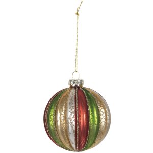 Kerstbal ø 8 cm (set van 4) Clayre en Eef 6gl2737
