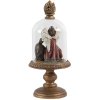 Glazen stolp met versiering ø 9x21 cm Clayre en Eef 6gl2805