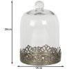 Glazen stolp ø 14x20 cm Clayre en Eef 6gl2819