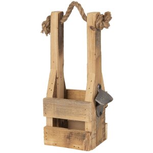 Flessenrek met flesopener 9x10x29 cm Clayre en Eef 6h1883
