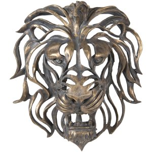 Decoratie leeuwenkop 42x23x46 cm Clayre en Eef 6pr2811