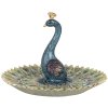 Decoratie Schaal Pauw ø 16x11 cm Clayre en Eef 6pr3012