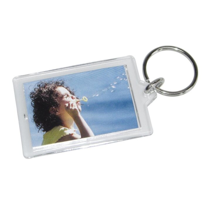 Foto sleutelhanger - Acryl Rechthoek