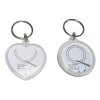 Walther Acryl sleutelhanger voor fotos 3.5x3.5 cm - hart of rond