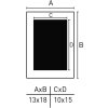 Accent houten fotolijst Aura 13x18 cm zwart