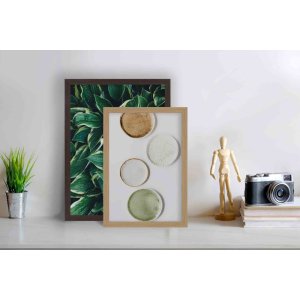 Accent aluminium fotolijst Duo 10x15 cm eiken