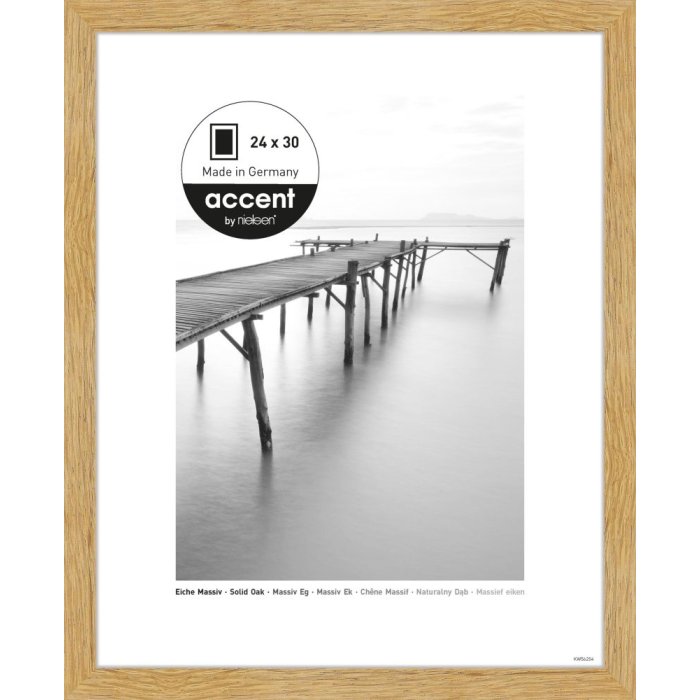 Accent Lijst Massief Hout Scandic 24x30 cm Eik