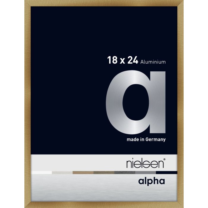 Nielsen Aluminium fotolijst Alpha tcsc 18x24 cm geborsteld amber