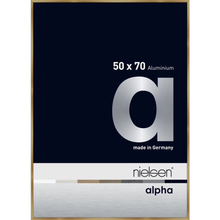 Nielsen Aluminium fotolijst Alpha tcsc 50x70 cm geborsteld amber