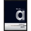Nielsen Aluminium fotolijst Alpha tcsc 18x24 cm geanodiseerd zwart mat