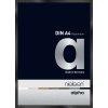 Nielsen Aluminium fotolijst Alpha tcsc 21x30 cm geanodiseerd zwart glanzend