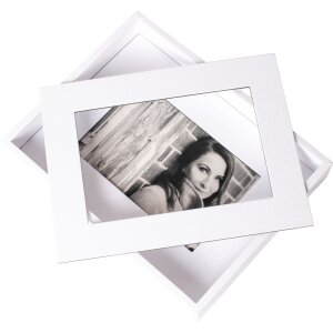 Passepartout fotolijst 10x15 cm wit