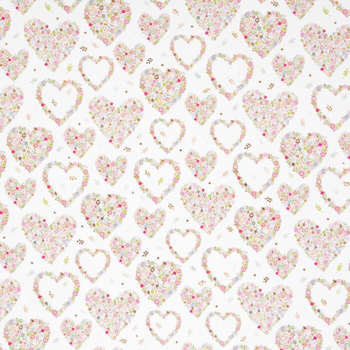Inpakpapier Bloemen in het Hart