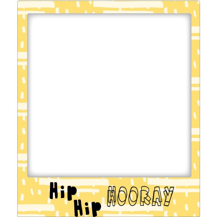 Magnetisch Lijst Hiep Hiep Hoera 10x10 cm
