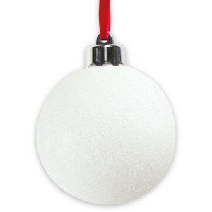 Foto Sneeuwbol 10x10 cm Kerstboom Hanger