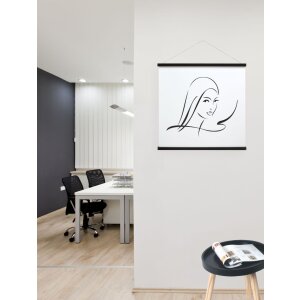 Deknudt s270 poster lijst hout zwart 41 cm