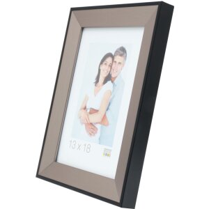 Kunststof lijst s45fd2 zilver 18x24 cm anti-reflecterend glas