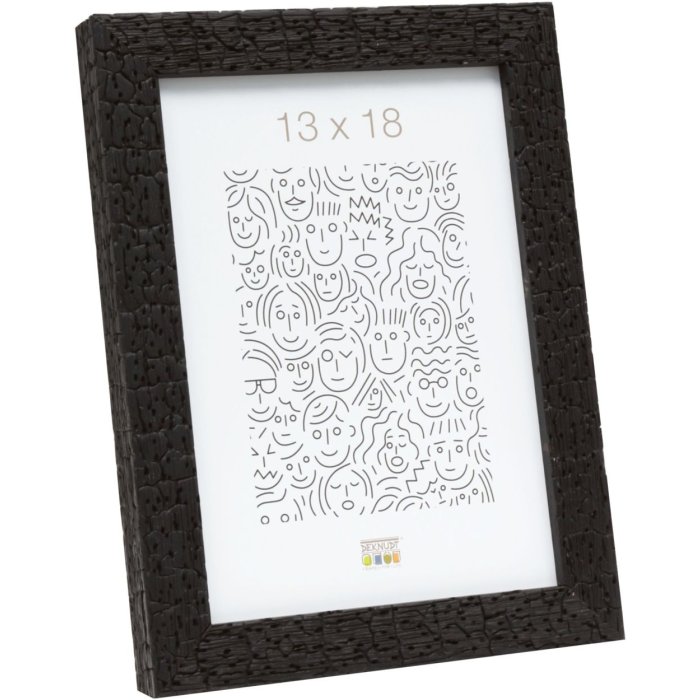 Houten lijst s45rl zwart 13x18 cm