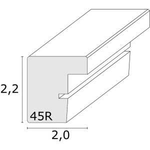 Houten lijst s45rl zwart 13x18 cm