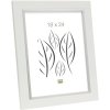 Fotolijst in wit met zilveren binnenrand 21x29,7 cm