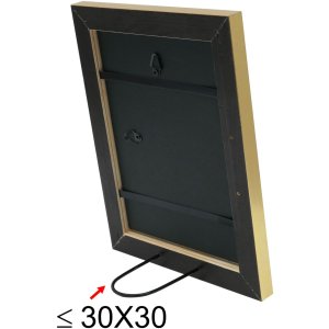 Houten lijst s45ya1 goud 40x50 cm Antireflexglas