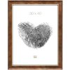 Houten lijst s46ea3 gouden rand 18x24 cm anti-reflecterend glas