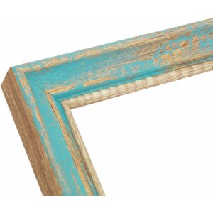 Houten lijst s46tg turkoois 30x40 cm