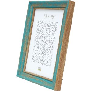 Houten lijst s46tg turkoois 30x40 cm