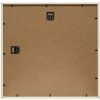 Magneetbord met houten kleurbalk en witte rand 40x40 cm