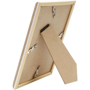 Kunststof lijst s46wg natuurlijke rand wit 10x15 cm