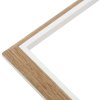 Kunststof lijst s46wg natuurlijke rand wit 10x15 cm