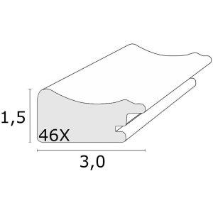 Fotolijst s46xf wit 15x20 cm