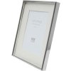 Fotolijst s57mp1 zilver glanzend 13x18 cm met passe-partout