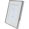 Fotolijst s57mp1 zilver glanzend 13x18 cm met passe-partout