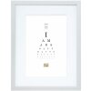 Houten lijst s66kd1 zilver 15x20 cm met passe-partout
