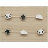 Houten wand met 6 wasknijpers 30x40 cm
