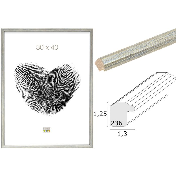 s236d1 houten lijst zilver
